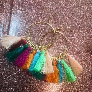 Fashion earrings multicolor (fringe)